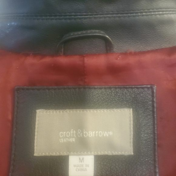 Croft & Barrow Leather Jacket - Picture 7 of 10